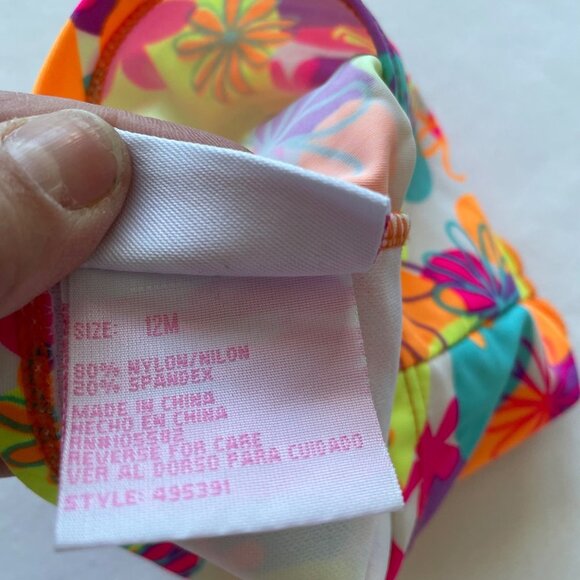 CT Kids Bright Floral Print Tankini size 12 Months - Picture 6 of 10